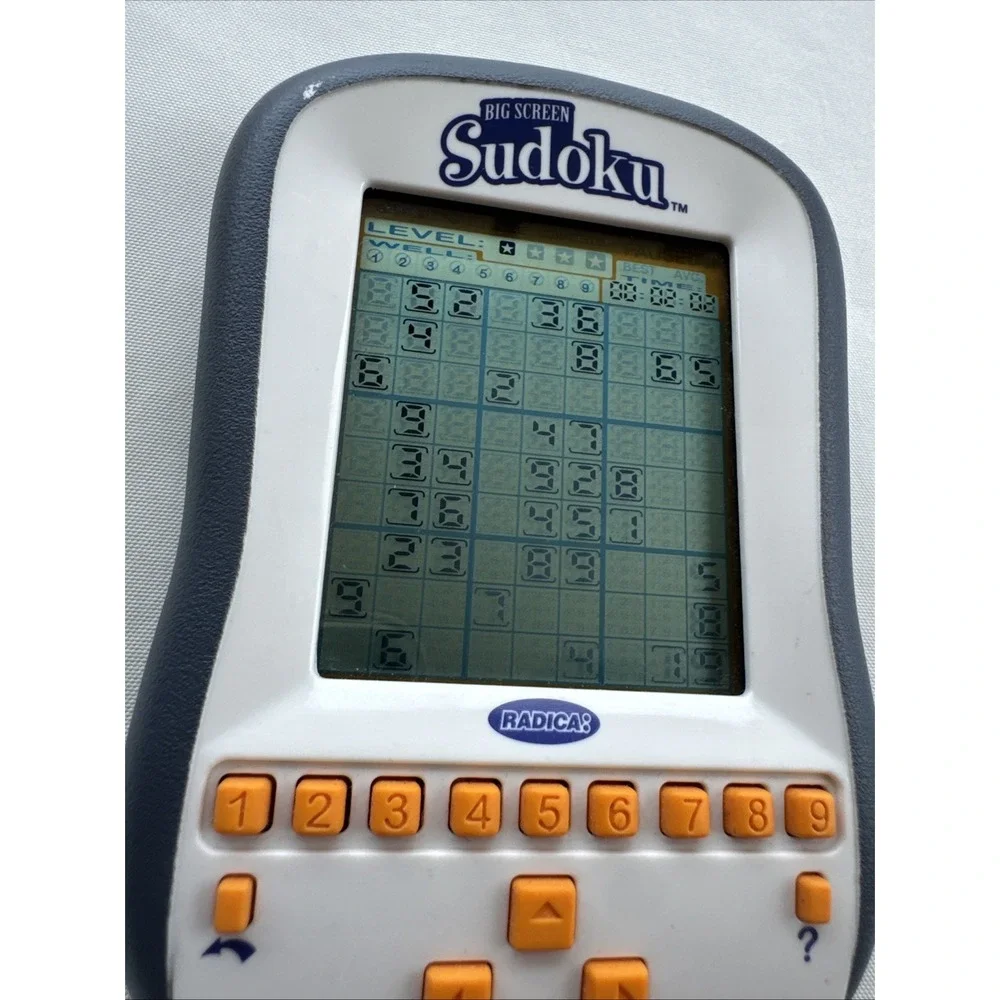 Radica BIG SCREEN SUDOKU Electronic Handheld Travel Portable Game